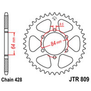 JT Rear Sprockets R/W 809-50T SUZ