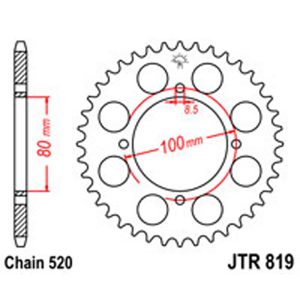 JT Rear Sprockets R/W 819/2-41T 8 & 10mm F.H. SUZ