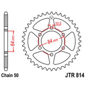 JT Rear Sprockets R/W 814-45T SUZ +