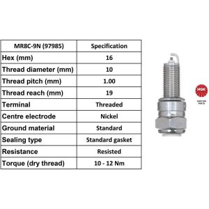 NGK Spark Plug MARC-9N Plugs [Box 10]