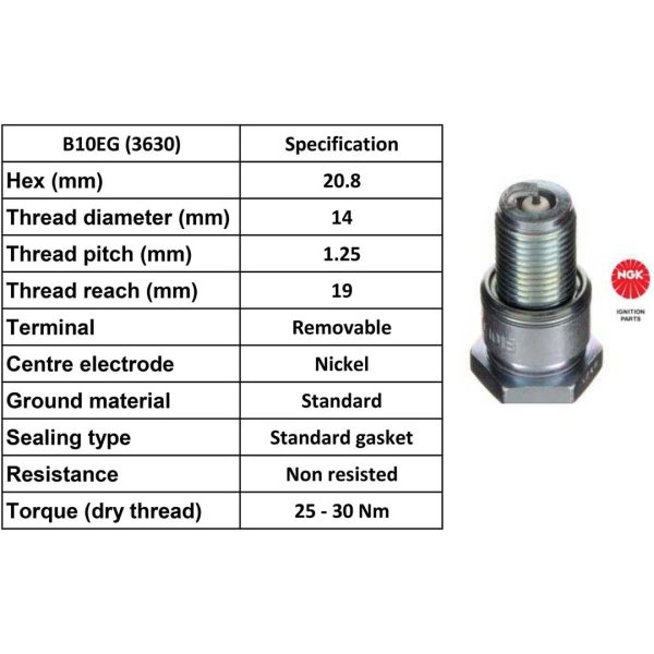 NGK Spark Plug B10EG Plugs [Box 4]