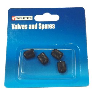 Weldtite Valve Caps 05005 Schrader Type Plastic [Pk 4]