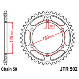 JT Rear Sprockets R/W 502-49T KAW