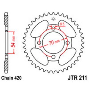 JT Rear Sprockets R/W 211-39T HON [212]