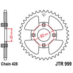 JT Rear Sprockets R/W 999-42T HON [153M]