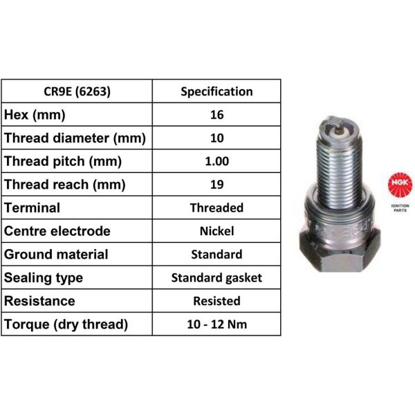 NGK Spark Plug CR9E Plugs [Box 10]