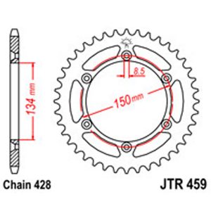 JT Rear Sprockets R/W 459/52T KAW 6 HOLE [4330]