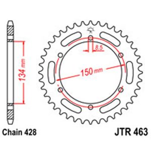 JT Rear Sprockets R/W 463-50T KAW