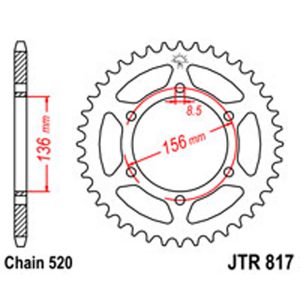 JT Rear Sprockets R/W 817-46T SUZ [830]
