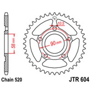 JT Rear Sprockets R/W 604/0281-36T HON S/O