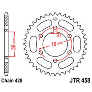 JT Rear Sprockets R/W 458-36T KAW [826]