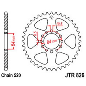 JT Rear Sprockets R/W 826-47T SUZ [811]