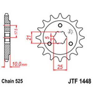 JT Gear Box Sprockets G/B 1448-15 SUZ [2069]
