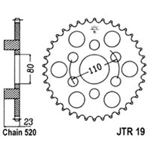 JT Rear Sprockets R/W 19-37 APRILIA [3553]