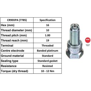 NGK Spark Plug CR9EKPA Plugs [Box 4]