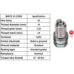 NGK Spark Plug BKR7E-11 Plugs [Box 10]