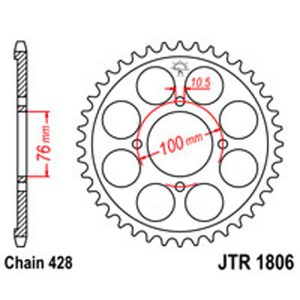 JT Rear Sprockets R/W 1806-56