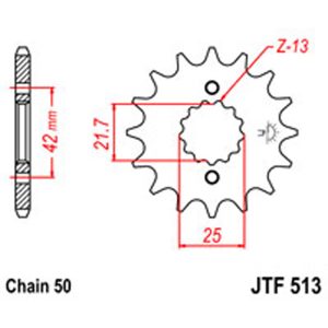 JT Gear Box Sprockets G/B 513-14