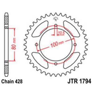 JT Gear Box Sprockets R/W 1794-45