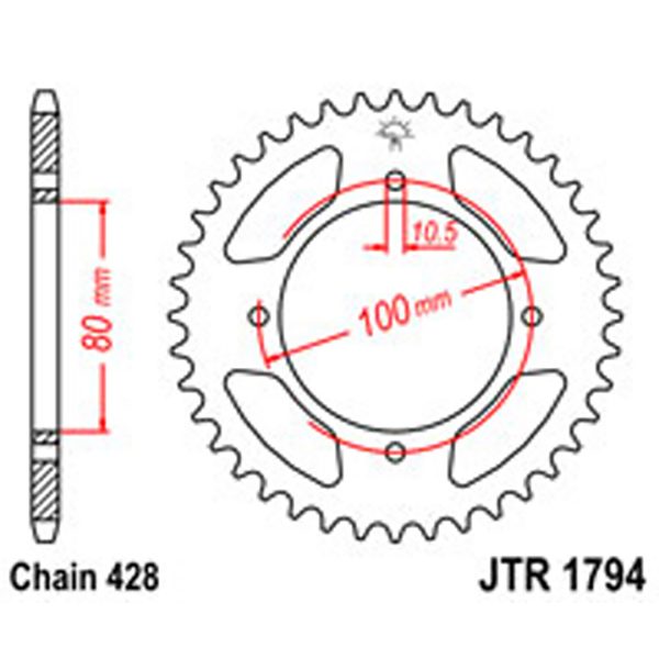JT Gear Box Sprockets R/W 1794-45
