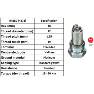 NGK Spark Plug IJR8B9 Plugs [Box 4]