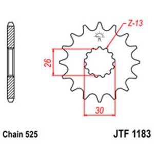JT Gear Box Sprockets G/B 1183-18