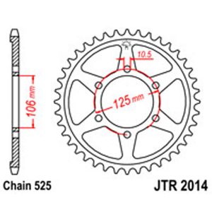 JT Rear Sprockets R/W 2014-47 TRI