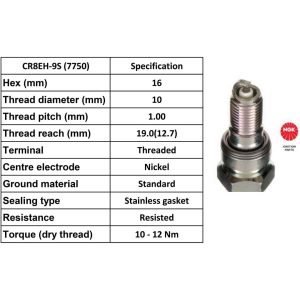 NGK Spark Plug CR8EH-9S Plugs [Box 10]