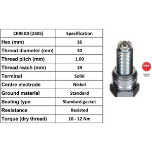 NGK Spark Plug CR9EKB Plugs [Box 10]