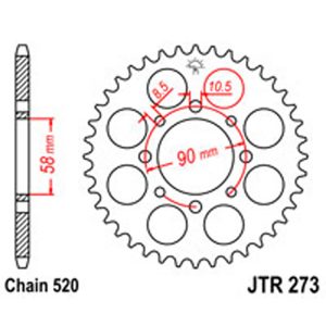 JT Rear Sprockets R/W 273-44