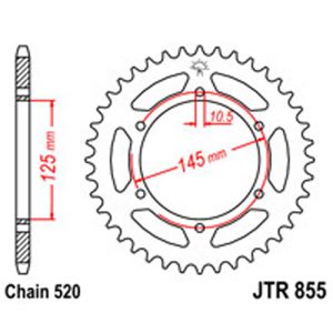 JT Rear Sprockets R/W 855-47 YAM