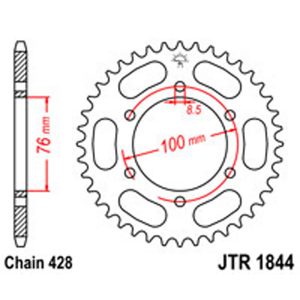 JT Rear Sprockets R/W 1844-48 YAM