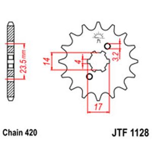 JT Gear Box Sprockets G/B 1128-11