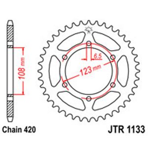 JT Rear Sprockets R/W 1133-53