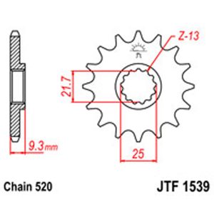 JT Gear Box Sprockets G/B 1539-15