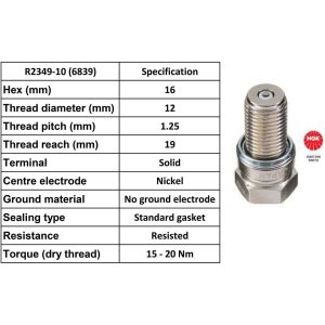 NGK Spark Plug R2349-10 Plugs [Box 4]