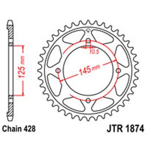 JT Rear Sprockets R/W 1874-59 YAM