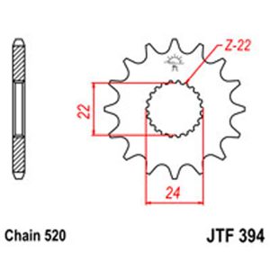 JT Gear Box Sprockets G/B 394-14 Aprilia