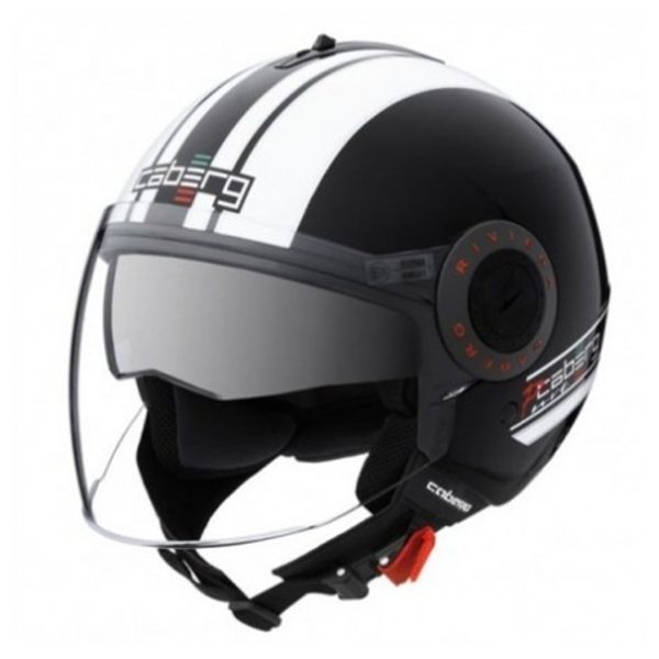 Caberg Riviera V2+ Pure Black/White Helmet