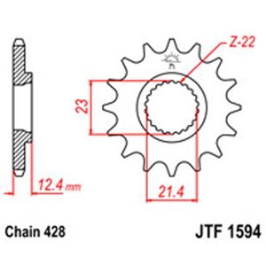JT Gear Box Sprockets G/B 1594-15