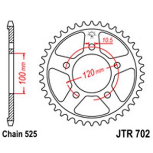 JT Rear Sprockets R/W 702-42 APRILIA