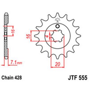 JT Gear Box Sprockets G/B 555-14 [577]
