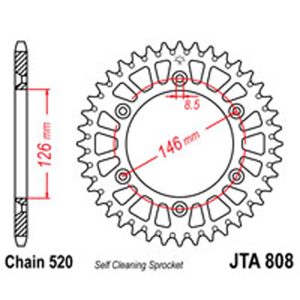 JT Rear Sprockets R/W 808-50SC Alloy