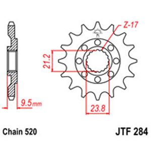 JT Gear Box Sprockets G/B 284-14SC [342]