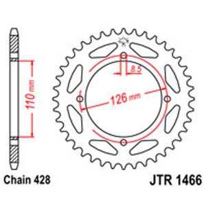 JT Rear Sprockets R/W 1466-47