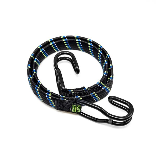 ROK 45020-R All Purpose Standard Stretch Strap Black/Blue/Green/Reflective