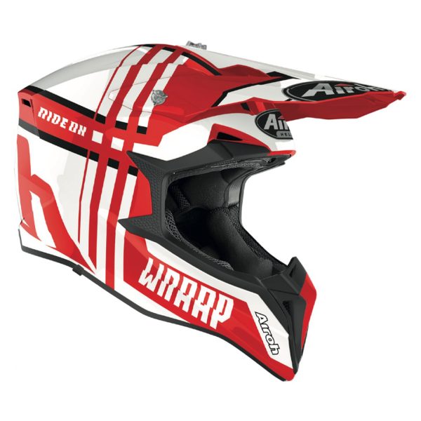 Airoh Wraap Broken Red Gloss Helmet