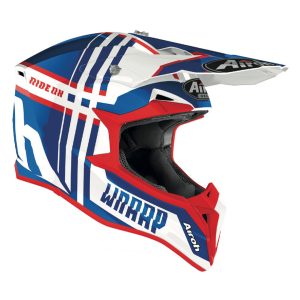Airoh Wraap Broken Blue/Red Gloss Helmet