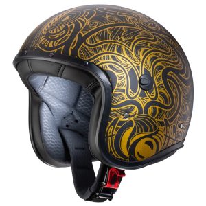 Caberg Freeride Maori Matt Black/Gold Helmet S/O