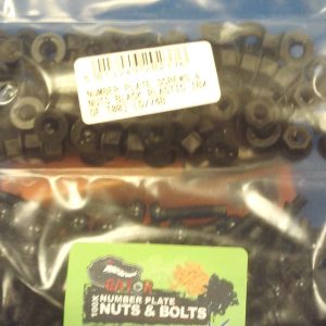 Number Plate Screws Plastic [Box 100] Black